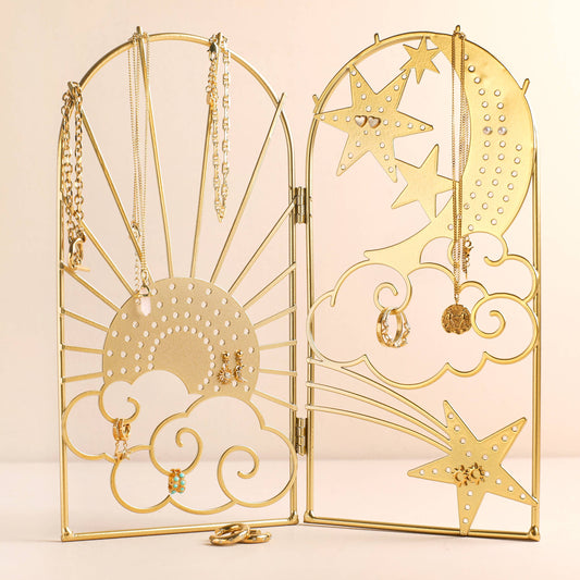 Celestial Metal Folding Jewelry Stand