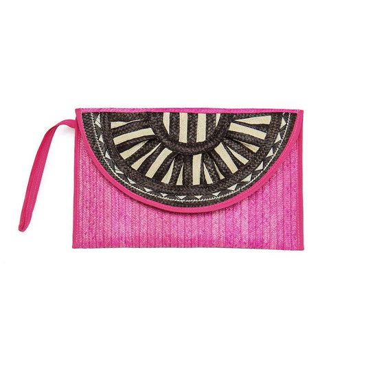 Fuscia Envelope Clutch