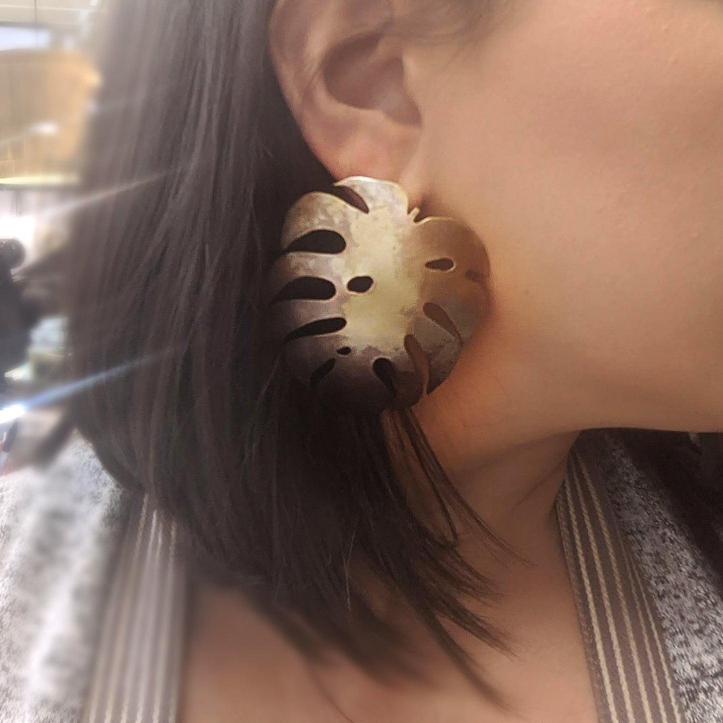 CHOOSE YOUR DATE - Monstera Earrings - PRIVATE CLASS